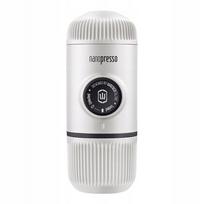 Nešiojamas kavos aparatas Wacaco Nanopresso Elements su dėklu, baltas