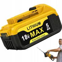 Atsarginė baterija DeWalt 18V 5.0Ah, tinka DCB200, DCB184, DCB204, DCD, DCF, DCG, DCS