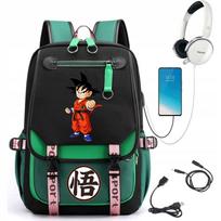Mokyklinė kuprinė DRAGON BALL su USB jungtimi, A4 dydžio, didelė