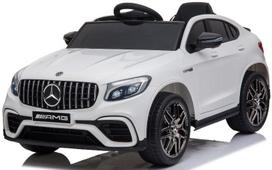 Elektromobilis vaikams MERCEDES BENZ GLC 63S, odinė sėdynė, 4x4, minkšti EVA ratai