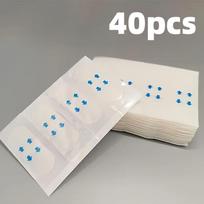 40Pcs Invisible Face Lifting Tape Waterproof Transparent Patch Firm Skin Remove Double Chin Neck Lifting Beauty Tool. white