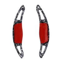 Carbon Fiber Car Steering Wheel DSG Shifter Paddle Extension for Toyota Camry Altis XV70 2018    2022 2 PCSmSP red