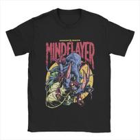 DnD Mind Flayer Portrait T-Shirt Men Game Novelty 100% Cotton Tee Shirt Crew Neck Short Sleeve T Shirts 6XL Clothing L juoda