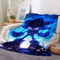 1 vnt. Sonic the Hedgehog pledas Lengvas flanelės užtiesalas sofai, lovai, kelionėms, stovyklavimui, svetainei, biurui, sofai, foteliui 80cmx120cm blue