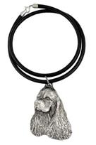 Clumber Spaniel - Necklace with dog, silver-plated pendant for dog fan, unique jewelry by Art-Dog brand sidabras