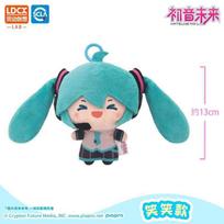 New HATSUNE MIKU Kawaii Horsetail Throwing Plush Doll Fufu Dual Horsetail Peripheral Pendant Fufu Doll Birthday Gifts Toys blue