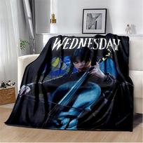 Dark Gothic Girl Collage Print Flannel Blanket, Black & White Throw Blanket 80cm x 120cm gray
