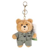 14Cm Oficialus Ted2 Kostiumu Meškinas Pliušinis Raktų Pakabukas Minkštas Kimštas Lėlės Pakabukas Kuprinės Pakabukas Krepšio Papuošalas Aksesuaras Gimtadienio Dovana Mergaitėms beige