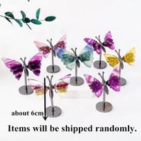 1pcs Natural Crystal Butterfly Wings For Home Decoration Christmas Holiday Gift Romantic Gift Office And Home Decoration Fluorite Random