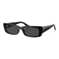 RayBan Original Design Rectangular Sunglasses Unisex Couple Black 54 juoda
