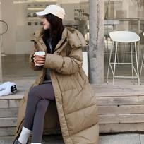Women's Winter Big Size  Extended Puffer Jacket Outwear S gray