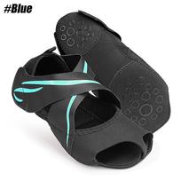 1 Pair Non-Slip Yoga Socks Toeless Grips Straps For Women Pilates Barre Ballet Bikram Workout Foot Support S juoda
