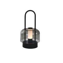 Retro Nordic Rechargeable Desk Lamp, Dimmable Portable LED Night Light, Multi‑Function Table Lamp for Reading, Bedroom Decor, Camping & Emergency Use 1200mAh ruda