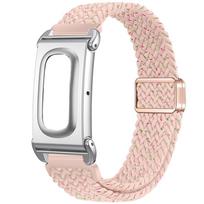 Nylon strap for Google Fitbit Air band Fitness tracker Replaceable band Adjustable magnetic strap For Google Fitbit Air strap Google Fitbit Air rožinė