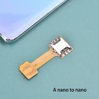 Universal Tf Hybrid Sim Slot Dual Sim Card Adapter Micro Extender Nano C gray