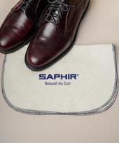 Saphir Leather Polishing Microfiber Shoe Polishing Cloth Free/Free black