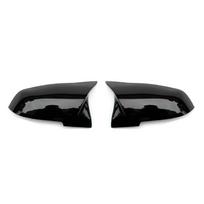 2vnt Auto automobilio galinio vaizdo šoninio veidrodėlio dangčio apdaila, skirta BMW F20 F21 F22 F23 F30 F31 F32 F36 X1 E84 F87 M2 anglies pluošto Bright black black