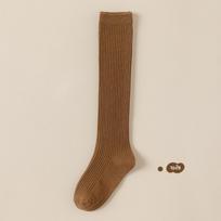 Girls' Thigh-High Socks for Autumn/Winter - Black, Over-the-Knee, Suitable for Students and Mid-Large Children S: Foot length 12-15cm (1-3 years) beige