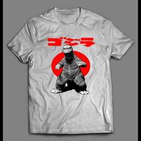 (Officially Licensed) CLASSIC 1965 GODZILLA MOVIE SHIRT Unisex T-Shirt L white