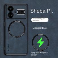 For Nubia Z80 Ultra Case Soft PU Skin With Magnetic Protective Back Cover Case For Nubia Z80 Z70 Z60 Ultra Z60S Pro phone shell ZTE nubia Z80 Ultra mėlyna