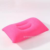 Inflatable Travel Pillow Soft Lightweight Portable Air Cushion for Camping Hiking Outdoor Use Compact Size 24X38 cm Durable Material One Size pink