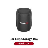 AKC4   Leather Car Door Cup Holder Drink Storage Seat Back Organizer Bin For Toyota RAV4 Corolla Yaris Camry Prius Hilux Key Accessory gray