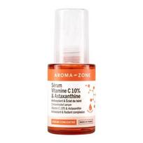 Aroma Zone Koncentruotas serumas su Vitaminu C 10% & Astaksantinas Antioksidantas, lygi oda