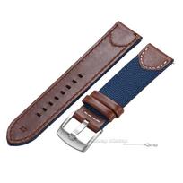 High Quality Nylon Watch Strap Quick Release 20mm 22mm for Huawei Nylon Leather Wristband Men Women Sport Waterproof Bracelet 20mm gray