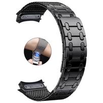 No-gap Watchbands Stainless Steel Magnetic Band for Huawei Watch 5 46mm Luxury Metal Straps Replace Bracelet Correa Pulseira for Huawei Watch5 46 juoda