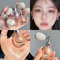 Glitter Powder Highlighter Spray Air Cushion Pump Type Glitter 1 pcs No. 02 Sparkling Gold white