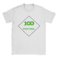 Festool T-Shirt Summer   T Shirts For Men Hip Hop Casual Tshirt Short-Sleeve Street Style Tops S green