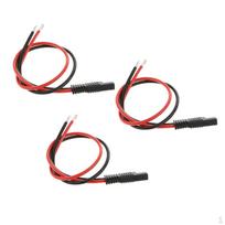 3pcs 12AWG 30 Charger Harness DIY Extension Cables 400mm black