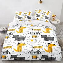 Shiba Inu Dog Bedding Set Animal Dogs Duvet Cover Double King Twin Single Bed Sets For Kids Boys Decor Home Custom Bed Linen 70x133cm 2pcs beige