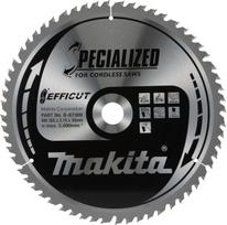 Makita B-67309 Efficut diskinis pjūklo diskas, skersmuo 305 x 2,15 x 30 mm, 60 dantų, 10° danties kampas, skirtas švariems ir greitiems pjūviams medienoje, akumuliatoriniams kapokliniams ir kampiniams pjūklams