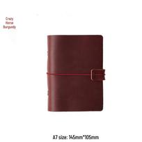 A5 Handmade Genuine Leather Planner & Travel Diary Lined Daolin Paper 96 sheets brown