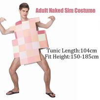 Halloween mosaic costumes, suitable for festive stage performances and themed parties. Adult size rožinė
