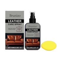 Brunizo Leather Care Liquid: Gentle care, shine-enhancing, cleaning, and refinishing for furniture, shoes, and leather.