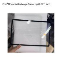 12.1  For ZTE nubia RedMagic Tablet np01j front LCD Glass Lens touchscreen Touch screen Panel  Screen Glass without flex Black With OCA gray