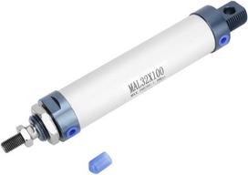 Pneumatinis cilindras, 32 mm vieno strypo dvigubo veikimo mini pneumatinis oro cilindras aliuminio lydinio pneumatinis (100 mm)