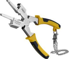 Strong Hand Tools, Deluxe mig suvirinimo replės, plaktukas, plokščiagalvis plaktukas, grandiklis, smulkūs ir stambūs dildės, šoninio traukimo v formos įpjova, fiksavimo grandinė, ergonomiška rankena, termiškai apdorotas 8" pm25