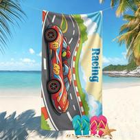 Newest Cartoon Dinosaur Jungle Beach Towel Children Microfiber Quick Dry Swimming Towel Quick Dry Travel Towel 50X100cm &1pc blue