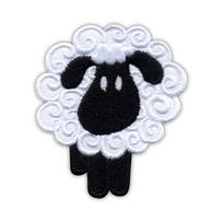 Patchion Sheep - black - Self-Adhesive Backing - Embroidered Patch/Badge/Emblem