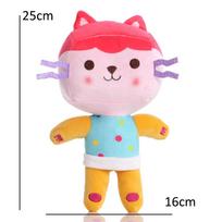 25cm 8vnt. Gabby lėlių namelio pliušinis žaislas animacinis pliušinis gyvūnas undinėlė katė undinėlės pliušinė lėlė Kalėdinė dovana vaikams pink