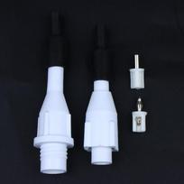 CO2 Laser Tube High Voltage Power Connector Adapter Flexible Cable Shock Resistant for Industrial Laser Engraving Cutting 1Set white