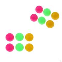 12 Pcs Beach Table Tennis Balls Beer Pong Colorful Cat Balls green