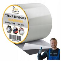 Butilo stogo juosta, aliuminis, 100 mm, 10 m, sidabrinė stogo sandarinimo juosta RAL9006