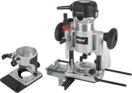Trend T1 frezeris su dvigubu pagrindu, 8 mm цанга, 710 W, 230 V, kompaktiškas tikslaus pjovimo įrankis medienos apdirbimui, T1eps/euro