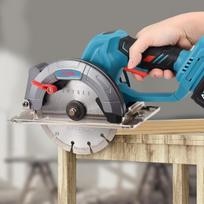 Brushless diskinis pjūklas, 20v akumuliatorinis diskinis pjūklas, 1080rpm, maksimalus pjovimo gylis 40mm, rankinis amatų pjūklas su akumuliatoriumi ir įkrovikliu pjovimui