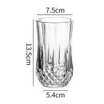 85ml/215ml/310ml/250ml/360ml Collins Stiklinė Viskio Puodeliai Deimantinis Reljefinis Dugnas Gėrimų Puodelis Namų Ūkio Tazas Kavos Indai Gėrimų Indai 1pcs white
