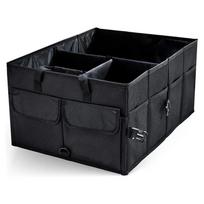 Big Capacity Car Storage Box Car Trunk Organizer Eco-Friendly Super Sturdy Collapsible Cargo Storage Tool Auto Trucks Trunk Box black